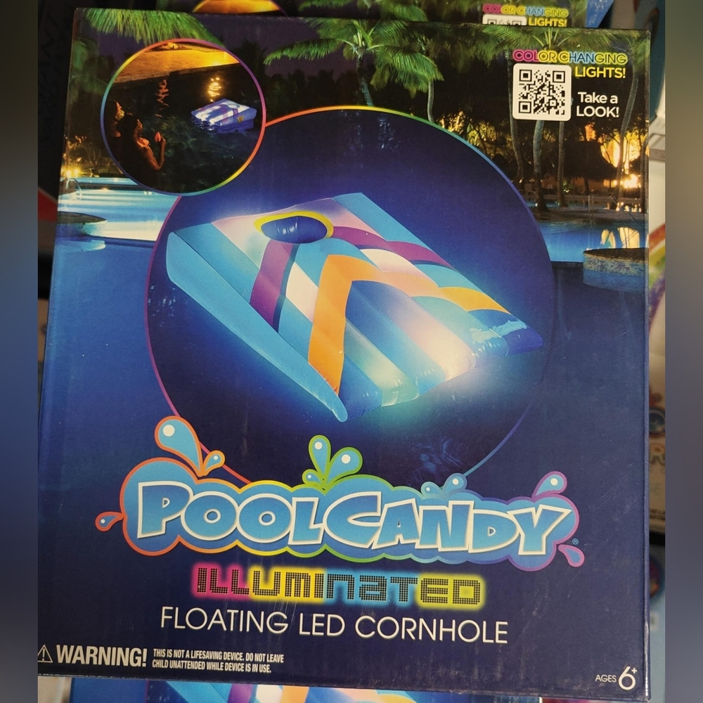 PoolCandy Illuminated Floating LED Cornhole